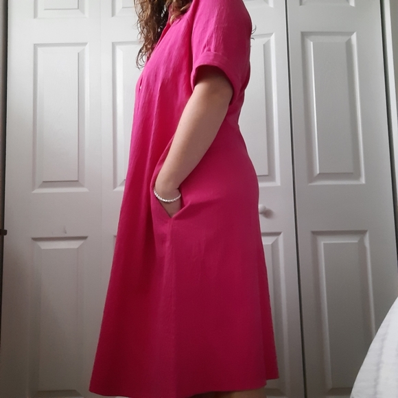 🥂HOST PICK🥂 Vintage Cotton Midi Dress Size M/L - Picture 6 of 7